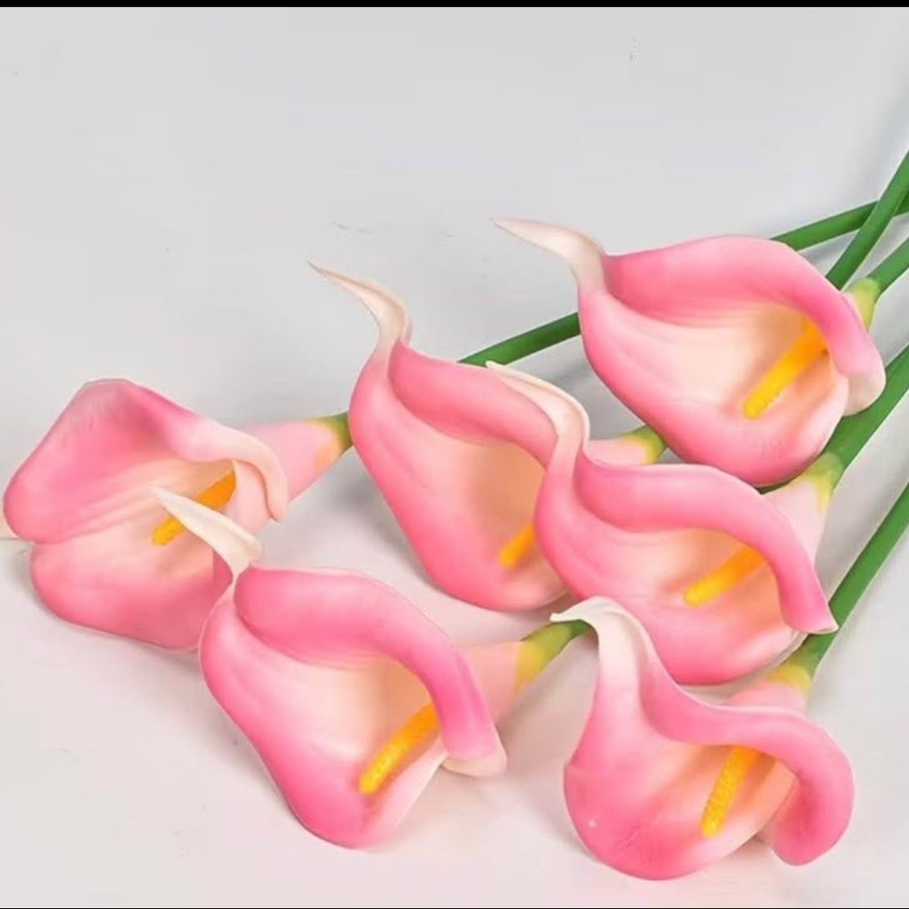 🌷Artificial Pink Calla Lillies x 43 Stems. LIKE NEW